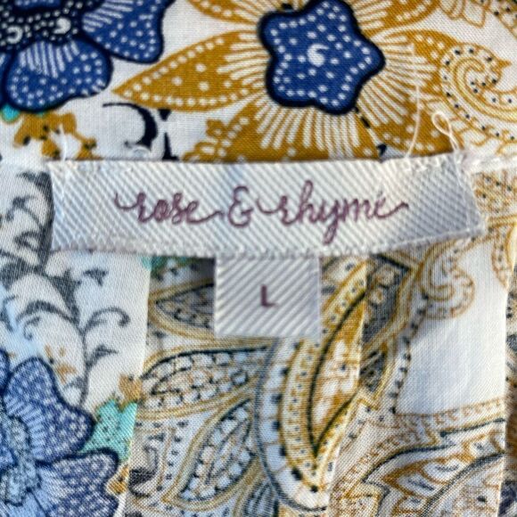 Rose & Rhyme Sleeveless V-Neck Top Size L EUC - Picture 5 of 6